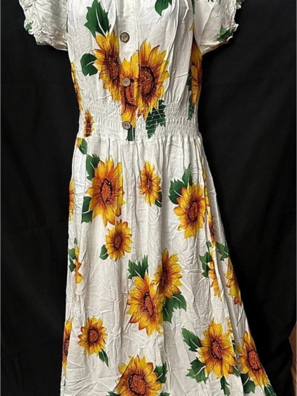 Seven Islands Floral Sunflower Maxi Dress